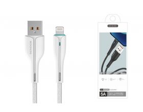 Кабель USB - Lightning SENDEM M18 USB 5A (белый) 1м