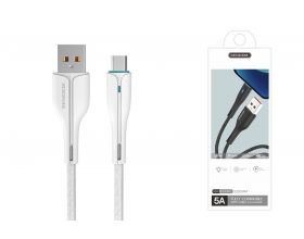 Кабель USB - MicroUSB SENDEM M18 5A (белый) 1м