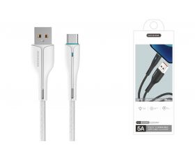 Кабель USB - USB Type-C SENDEM M18 5A (белый) 1м