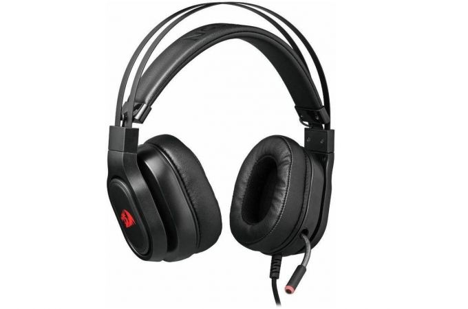 Наушники мониторные проводные с микрофоном Redragon Epius  объемный звук 7.1 (черный)