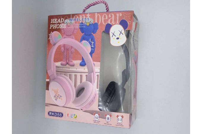 Наушники мониторные беспроводные KADUM RKD88 Bluetooth (черный) (УЦЕНКА! ПОСЛЕ РЕМОНТА)