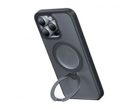 Чехол для iPhone 15 PRO Keephone Magico Mag Safe Магнитная застежка-кольцо Черный
