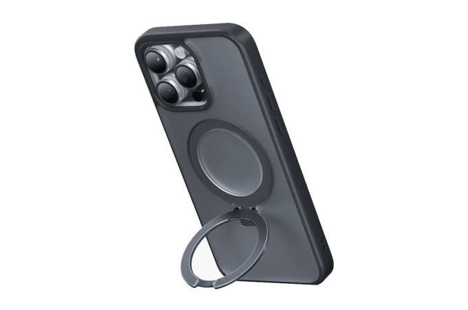 Чехол для iPhone 15 PRO Keephone Magico Mag Safe Магнитная застежка-кольцо Черный