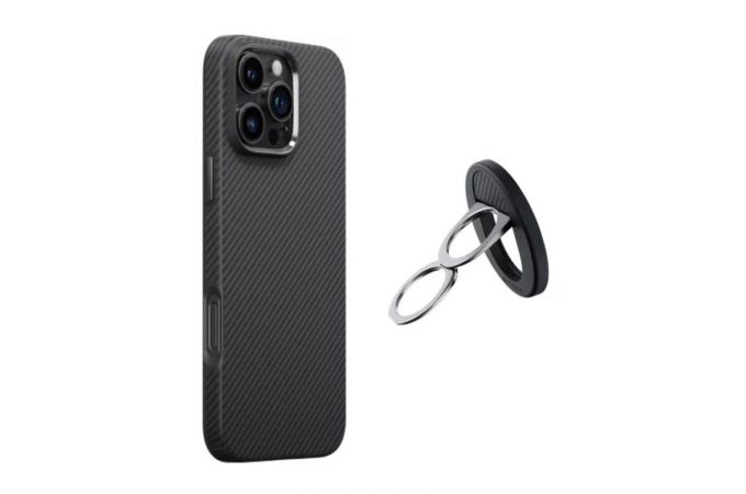 Чехол для телефона PITAKA Phone 16 Pro Max+Ring (Black)