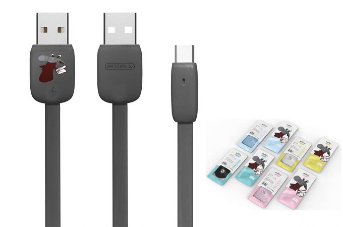 Кабель USB - USB Type-C EZRA DC02, 2.1A (черный) 1.2м