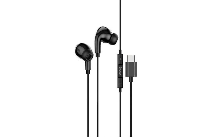 Наушники вакуумные проводные HOCO M83 штекер Type-C (черный)