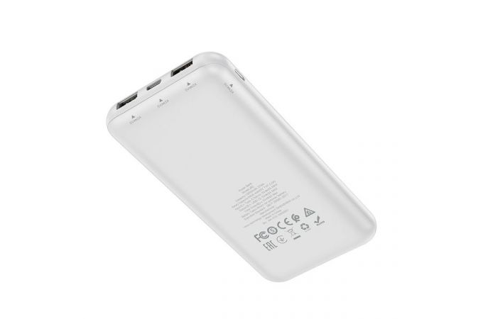 Универсальный дополнительный аккумулятор Power Bank HOCO J82 (10000 mAh) (белый)