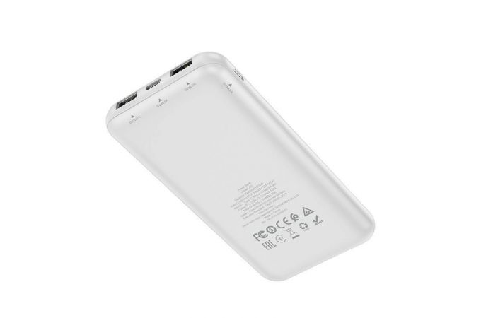 Универсальный дополнительный аккумулятор Power Bank HOCO J82 (10000 mAh) (белый)