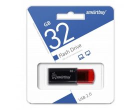Флешка USB 2.0 Smartbuy 32GB Click Black-Red (SB32GBCl-K)