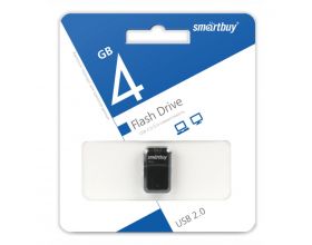 Флешка USB 2.0 Smartbuy 4GB ART Black (SB4GBAK)