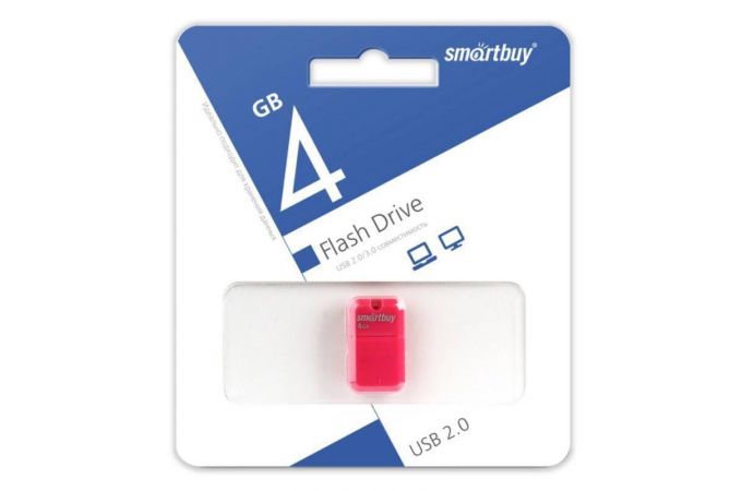 Флешка USB 2.0 Smartbuy 4GB ART Pink (SB4GBAP)