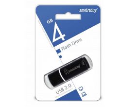 Флешка USB 2.0 Smartbuy 4GB Crown Black (SB4GBCRW-K)