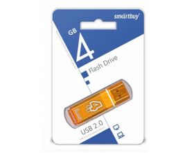 Флешка USB 2.0 Smartbuy 4GB Glossy series Orange (SB4GBGS-Or)