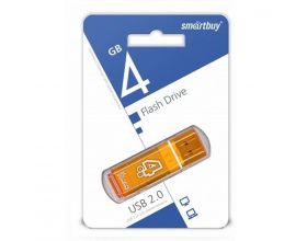 Флешка USB 2.0 Smartbuy 4GB Glossy series Orange (SB4GBGS-Or)