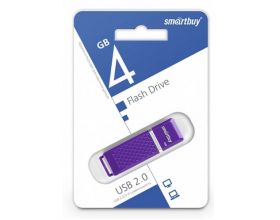 Флешка USB 2.0 Smartbuy 4GB Quartz series Violet (SB4GBQZ-V)