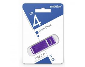 Флешка USB 2.0 Smartbuy 4GB Quartz series Violet (SB4GBQZ-V)