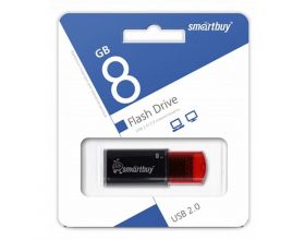 Флешка USB 2.0 Smartbuy 8GB Click Black-Red (SB8GBCl-K)