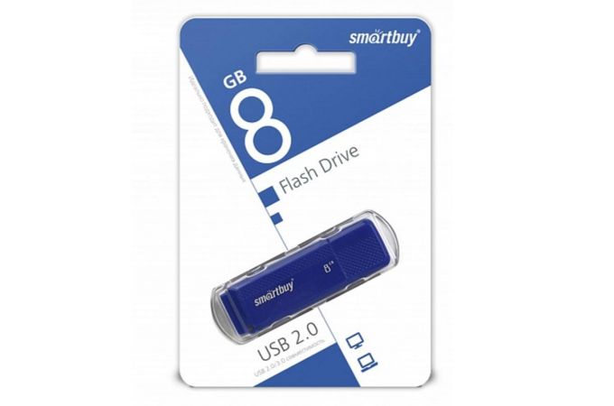 Флешка USB 2.0 Smartbuy 8GB Dock Blue (SB8GBDK-B)