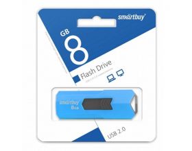 Флешка USB 2.0 Smartbuy 8GB STREAM Blue (SB8GBST-B)