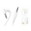Кабель аудио AUX BOROFONE BL10 AUX 3.5 2 метр белый угловой