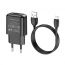 Сетевое зарядное устройство USB + кабель MicroUSB BOROFONE BA64A 2100mAh (черный)