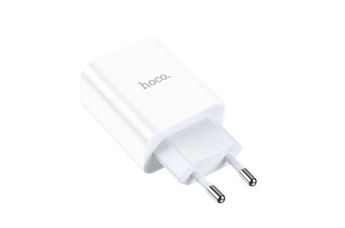 Сетевое зарядное устройство USB + USB-C HOCO C97A PD20W+ QC3.0 (белый)