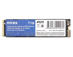 Накопитель SSD M.2 NVMe Mirex 1TB PCle Gen 3*4