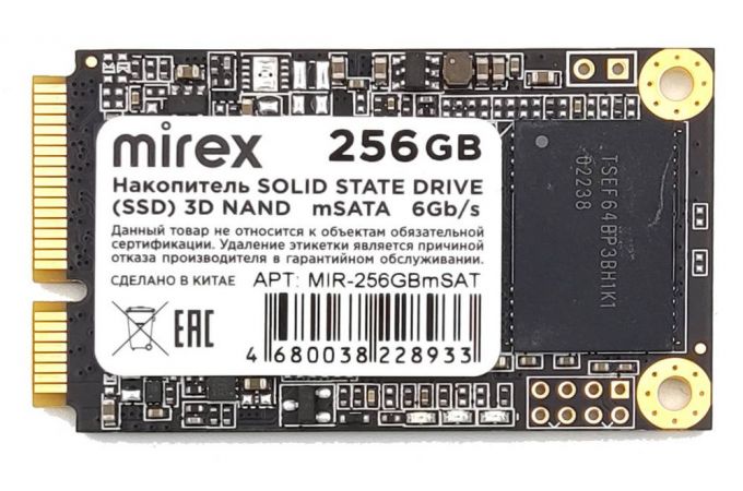 Накопитель SSD mSATA Mirex 256GB SATA