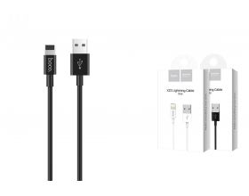 Кабель USB - Lightning HOCO X23, 2,4A (черный) 1м