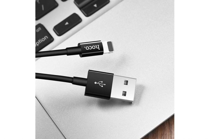 Кабель USB - Lightning HOCO X23, 2,4A (черный) 1м