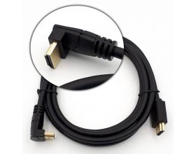 Кабель HDMI-HDMI (папа - папа) 1,8 м (V2.0) угловой 270 градусов