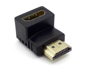 Переходник HDMI (мама - папа) угловой вниз V1.4