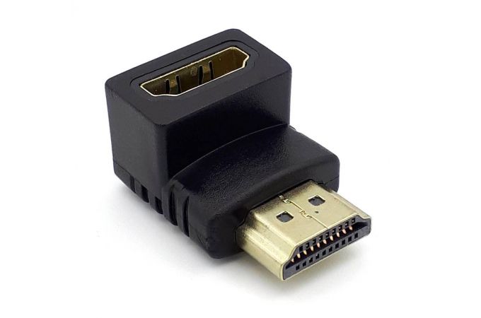 Переходник HDMI (мама - папа) угловой вниз V1.4