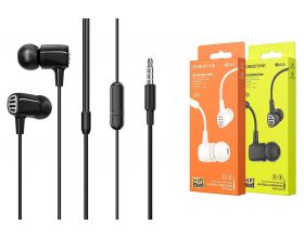 Наушники вакуумные проводные BOROFONE BM43 Remy universal earphones (черный)