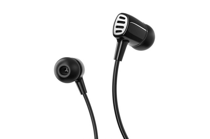 Наушники вакуумные проводные BOROFONE BM43 Remy universal earphones (черный)