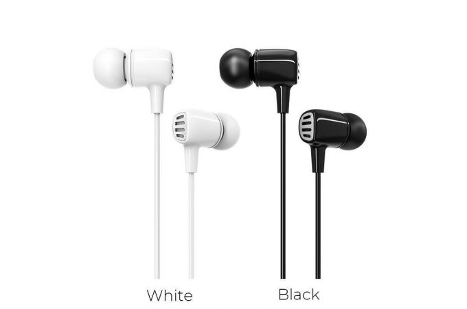 Наушники вакуумные проводные BOROFONE BM43 Remy universal earphones (черный)
