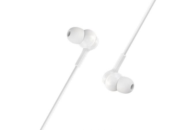 Наушники вакуумные проводные BOROFONE BM33 Complacent universal earphones (белый)