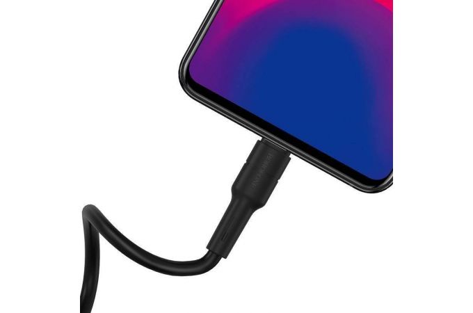 Кабель USB - MicroUSB BOROFONE BX30 2,4A (черный) 1м (силикон)