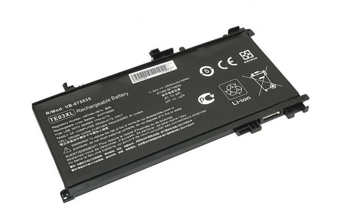 Аккумуляторная батарея TE03XL для ноутбука HP 15-ax0000 11,55V 3500mAh черная