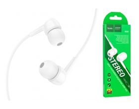 Наушники вакуумные проводные HOCO M99 Celestial universal earphones with microphone (белый)