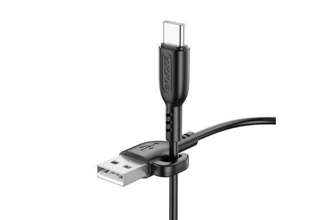 Кабель USB - USB Type-C BOROFONE BX91 Symbol (черный) 1м