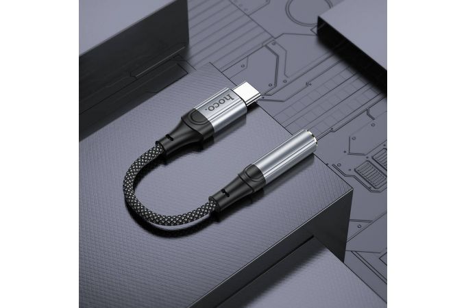 Адаптер для проводной гарнитуры c 3.5 мм на Type-C HOCO LS36 Fresh Digital Type-C to 3.5 audio converter (черный)