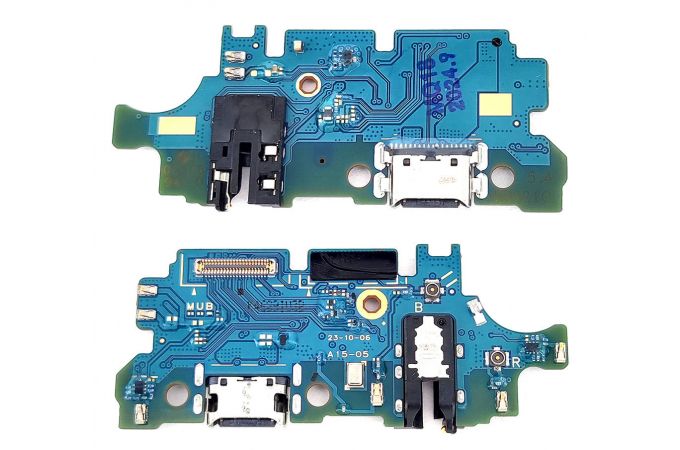 Шлейф для Samsung A155F/ A156B Galaxy A15 4G/ 5G с разъемом зарядки + разъем гарнитуры (плата) org new