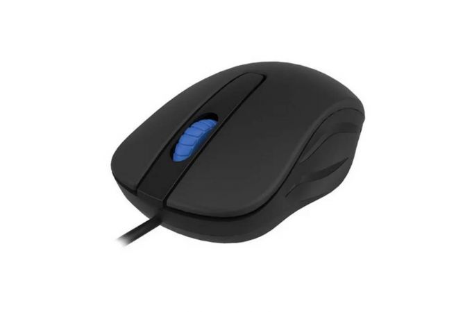 Мышь проводная Perfeo "ELEGANT", бесшумная, 3 кн, кабель 1,8м, DPI 1000, USB, чёрн.