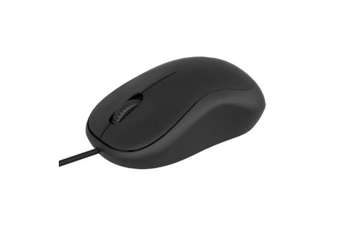 Мышь проводная Perfeo "YUPPI", бесшумная, 3 кн, кабель 1,8м, DPI 1000, USB, чёрн.