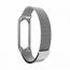 Браслет металлический для XIAOMI MI Band 5 (Миланское плетение) цвет серебристый