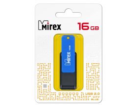 Флешка USB 2.0 Mirex CITY BLUE 16GB (ecopack)