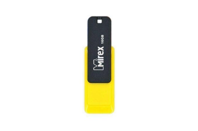 Флешка USB 2.0 Mirex CITY YELLOW 16GB (ecopack)