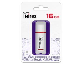 Флешка USB 2.0 Mirex KNIGHT WHITE 16GB (ecopack)