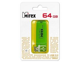 Флешка USB 3.0 Mirex CHROMATIC GREEN 64GB (ecopack)
